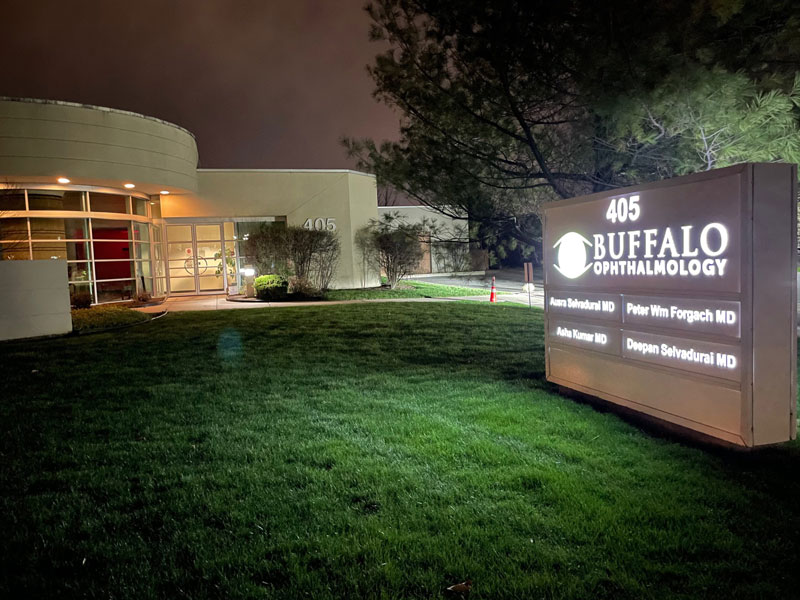 Buffalo Ophthalmology location at night