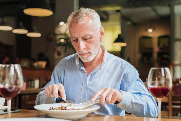 Woman having an eye check